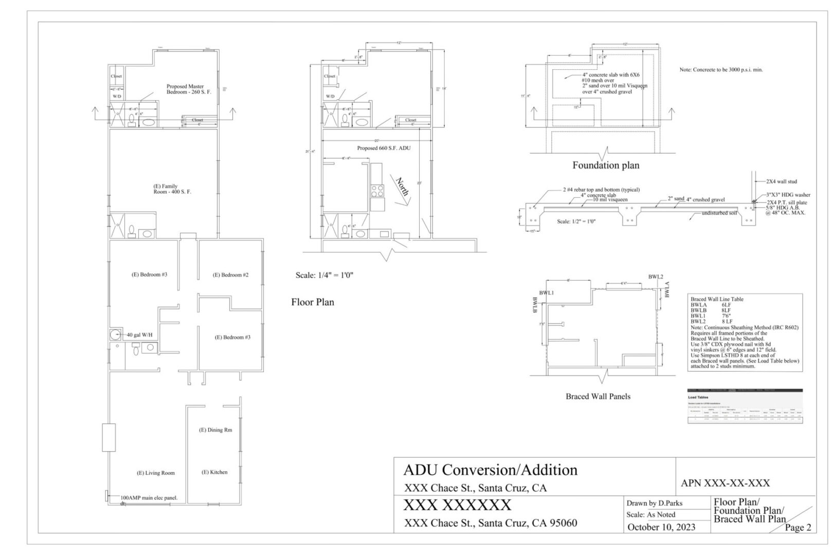 A floor plan of the same size as the house.